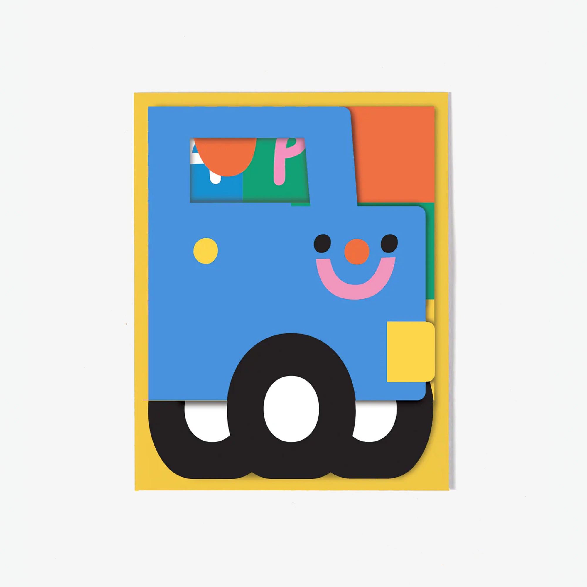 Happy Truck Fold Out Card